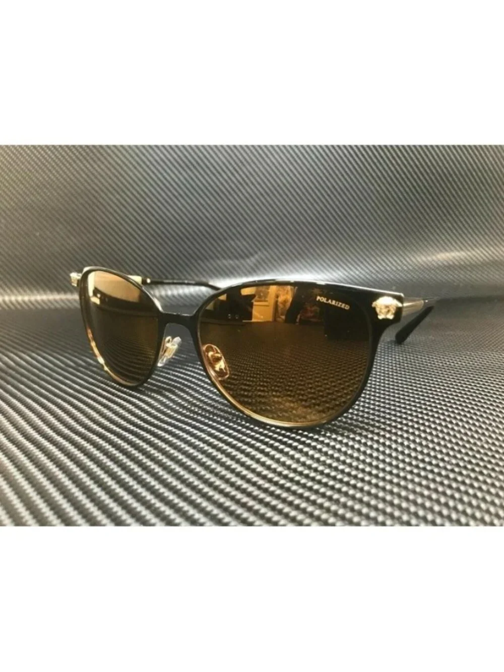 New Versace Women  Matte Black Sunglasses  57- 16- 140